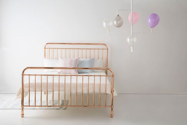 Eden Queen Bed - Rose Gold